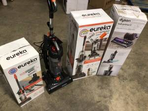 lot 12 image: Lot with Assorted House vacuums Different, Styles, models and Conditions original customer returns see Pics