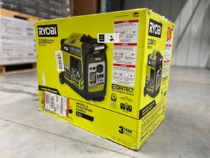 lot 2 image: RYOBI - 2,300-Watt Quiet Gasoline Powered Digital Inverter Generator