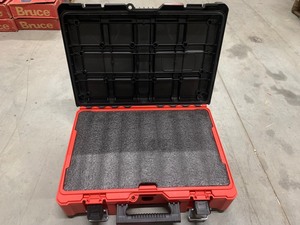 lot 76 image: New Milwaukee PACKOUT 16 in. Portable Modular Tool-Box Case with Customizable Insert