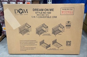 lot 89 image: New Dream On Me 5 in 1 Convertable Crib  Read Description