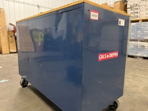 lot 11 image: Husky - Extra Deep 52in 10 drawer - Mobile Work Bench - Water Damage