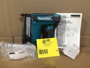 Makita 18-Volt LXT Lithium-Ion 23-Gauge Cordless Pin Nailer (Tool-Only) used customer return