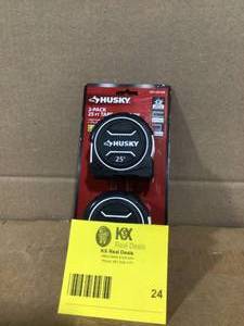 Husky 2 pack 25ft tape measure not used