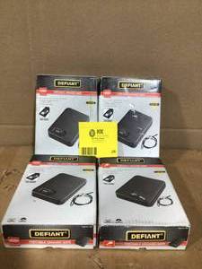 Lot of 4 Defiant Portable Drawer safe not used