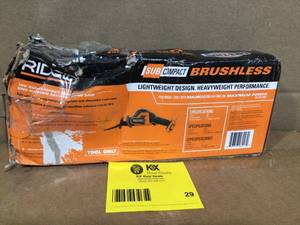 RIDGID 18V SubCompact Brushless Cordless One-Handed Reciprocating Saw (Tool Only) open box customer return