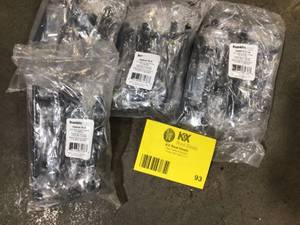 Lot of  Franklin Brass Simple Bar 3-34 in. (96 mm) Matte Black Round Drawer Pull not used see pictures