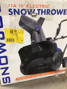 Snow Joe 15 in. 11 Amp Single-Stage Electric Snow Blower open box customer return