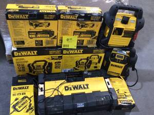 Lot of assorted Dewalt  Tools various models and conditions some used some in like new condition customer returns see pictures