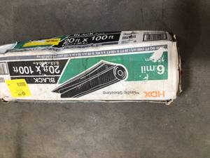 HDX Plastic Sheeting Black 6 mil review pictures