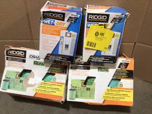 Lot of Ridgid Vac accessories various models and conditions