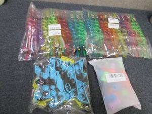 2 pks Spiral Straws, Popit Toys, Ro...