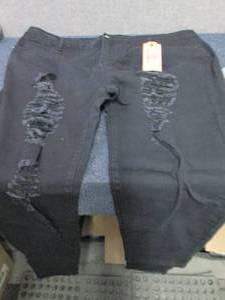 5XL Ripped Black Jeans...