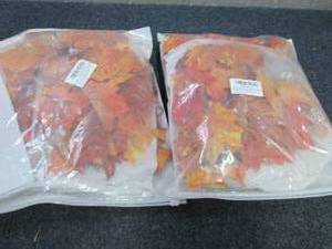 2- 2pks Fall Leaf Garland...