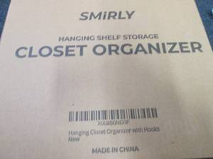 Smirly Hanging Shelf Storage Closet...