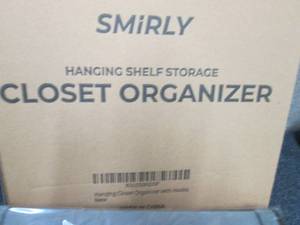 Smirly Hanging Shelf Storage Closet...