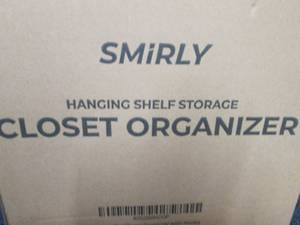 Smirly Hanging Shelf Storage Closet...