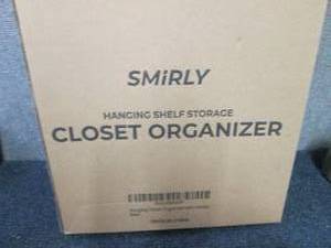 Smirly Hanging Shelf Storage Closet...
