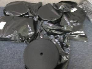 5 Rolls 1.5 inch Black Elastic...