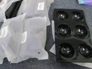 5 Black Silicone Molds...