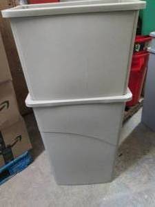 2 Slim Rubbermaid Waste Baskets...