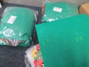 3 Felt Christmas Trees with Decorat...