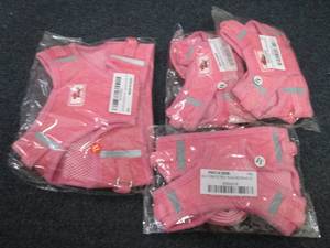 3 Medium, 1 XL Dog Harnesses...