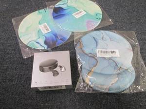 3 Mousepads, Wireless Earbuds...