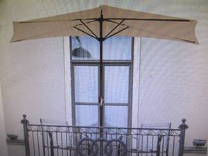 Pure Garden Half Round Patio Umbrel...