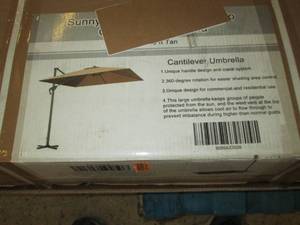 10 foot x 13 foot cantilever umbrel...