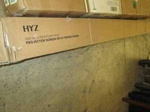 100 inch 169 portable projector sc...