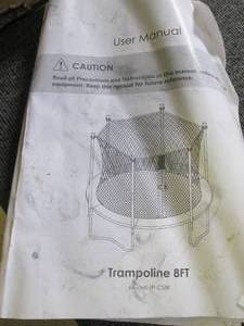 8ft trampoline ...