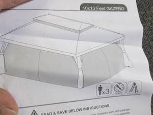 10 foot x 13 foot gazebo ...