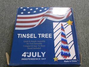 4th of july tinsel tree ...