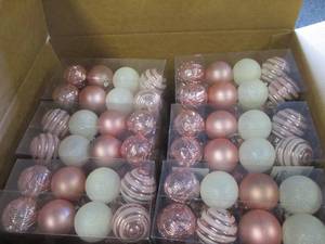 box of christmas bulbs ...