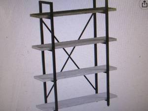 4-Tier Vintage Industrial Style Boo...