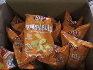 case of 12 5 oz bags of lays poppa...