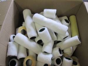 box of 70 of a variety of paint rol...