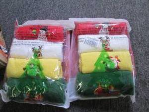 2 4 packs of christmas hand  towel...