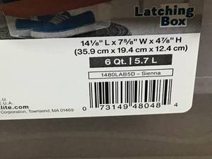 lot 17 image: Lot of Sterilite plastic storage containers review pictures customer returns see pictures