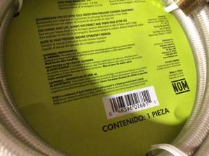 lot 38 image: Ryobi Preassure Washer Hose 25 ft x 14 in