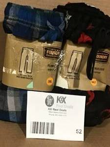lot 52 image: Lot of 2 Flannel Fleece 3XL4XL not used