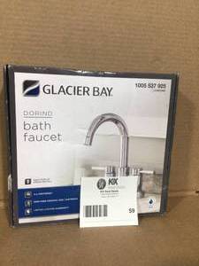 lot 59 image: GlacierBay Dorind Bath Faucet open box review pictures