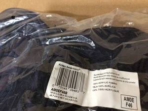 lot 80 image: ARDEN SELECTIONS ProFoam 18 in. x 18 in. Outdoor Rounded Back Seat Cushion Cover in Classic Navy Blue not used