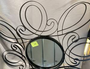 Large Metal Mirror Decor