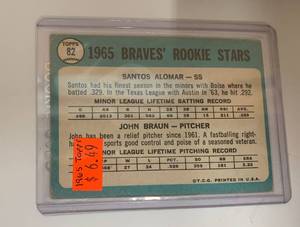 Baseball Cards 1965 Braves