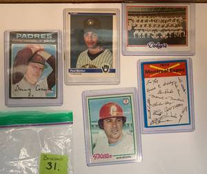 Baseball Cards Mix Expos