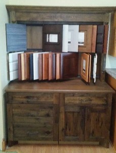 lot 10 image: Woodland Display Cabinet, Knotty Alder.