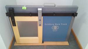 lot 27 image: Barn Track Display. Create Pet Door and More.