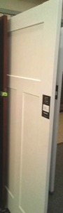 lot 34 image: Bayer 3 Panel White Finish.