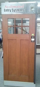 lot 44 image: Bayer Exterior Door. Mission Style.